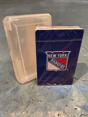 🔵 3/ $15 - Deck of New York Rangers Playing Cards sealed with storage case